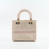 Christian Dior Medium D-Lite Toile De Juoy Pink